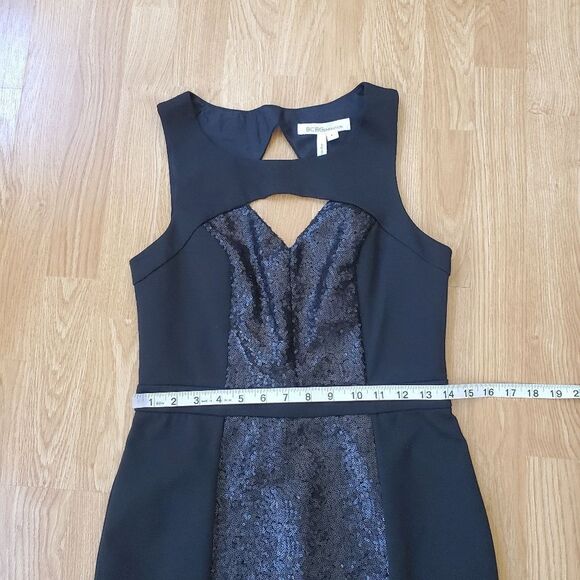 ✨ BCBGeneration ✨ Sequin Cutout Bodycon Mini Dress - [Size 8, Black] - Picture 8 of 11